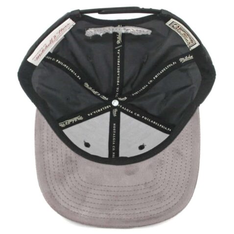 Mitchell & Ness Golden State Warriors Buttery Snapback Hat Dark Grey-Grey