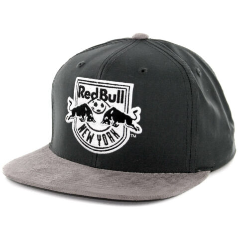 Mitchell & Ness New York Red Bulls Buttery Snapback Hat Dark Grey-Grey