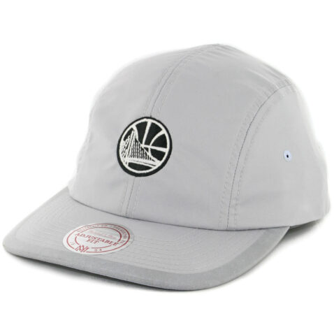 Mitchell & Ness Golden State Warriors Grey Poly Double Strapback Hat Grey