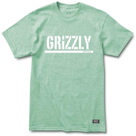 Grizzly OG Stamp Logo Basic T-Shirt Kelly Heather