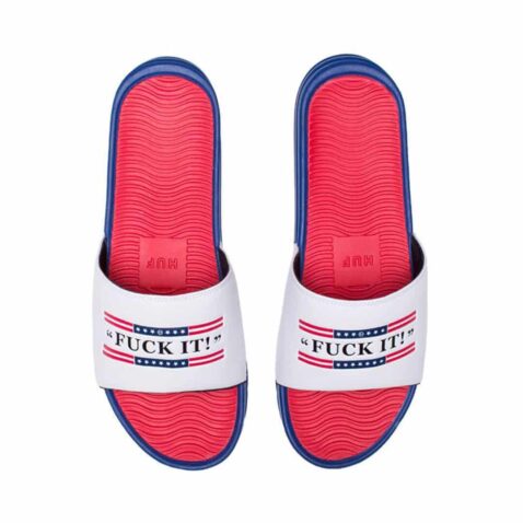 HUF Slide Fuck It Red Blue White