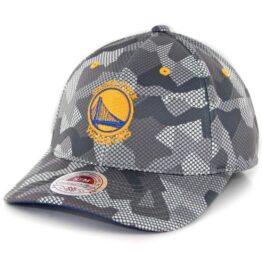 Mitchell & Ness Golden State Warriors Carbon Camo Flexfit Hat