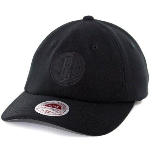 Mitchell & Ness Brooklyn Nets Tonal Slouch Flexfit Hat Black