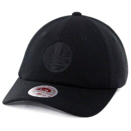 Mitchell & Ness Golden State Warriors Tonal Slouch Flexfit Hat Black