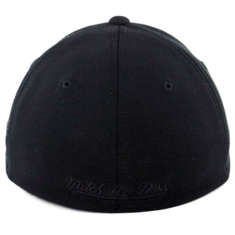 Mitchell & Ness Golden State Warriors Tonal Slouch Flexfit Hat Black