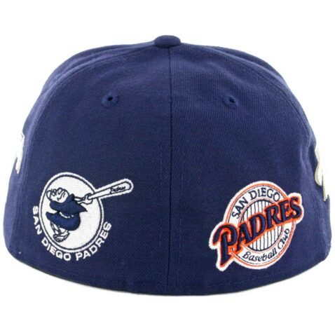 New Era 59Fifty San Diego Padres Logo Multiply Fitted Hat Navy