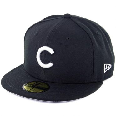 New Era 59Fifty Chicago Cubs Fitted Hat Black White