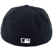 New Era 59Fifty Chicago Cubs Fitted Hat Black White-Back