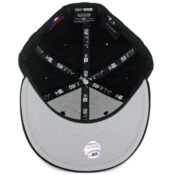 New Era 59Fifty Chicago Cubs Fitted Hat Black White-Inside