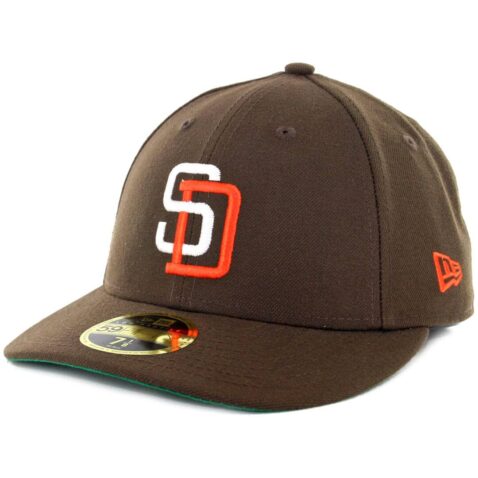 New Era x Billion Creation New Era 59Fifty Low Profile San Diego Padres 1985 Fitted Hat Brown White Orange