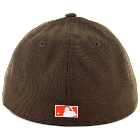 New Era x Billion Creation New Era 59Fifty Low Profile San Diego Padres 1985 Fitted Hat Brown White Orange