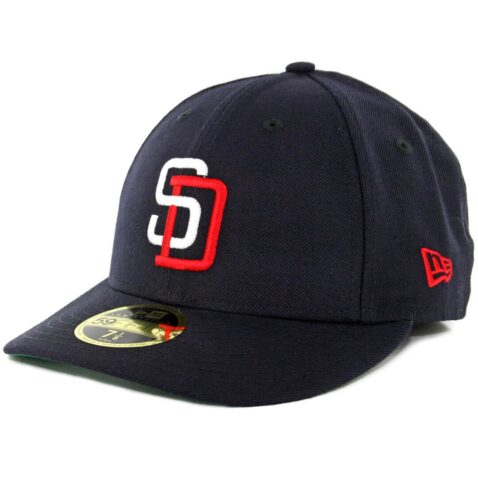 New Era x Billion Creation New Era 59Fifty Low Profile San Diego Padres 1956 Fitted Hat Dark Navy White Red