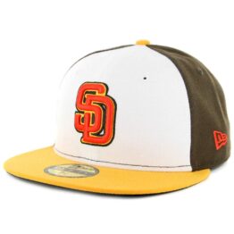 New Era x Billion Creation New Era 59Fifty San Diego Padres Fitted Hat Brown White Orange-Gold