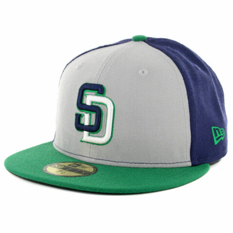 New Era x Billion Creation New Era 59Fifty San Diego Padres Fitted Hat Navy Grey White-Kelly Green