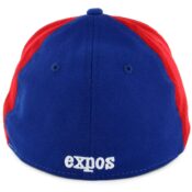 New Era 39Thirty Montreal Expos CO Team Classic Stretch Fit Hat Royal Blue Red White-Back