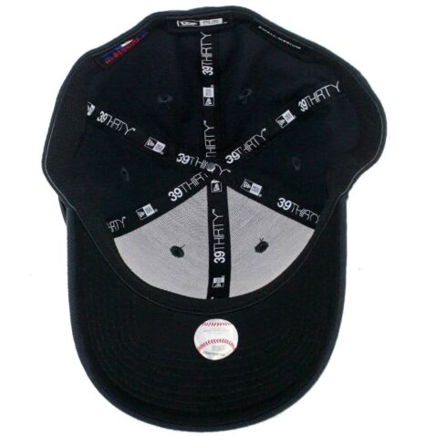 New Era 39Thirty Cleveland Indians Road Team Classic Stretch Fit Hat Dark Navy 2021 - Image 3