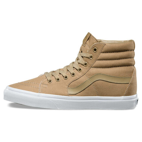 Vans Sk8-Hi Mono Canvas Shoe Khaki True White