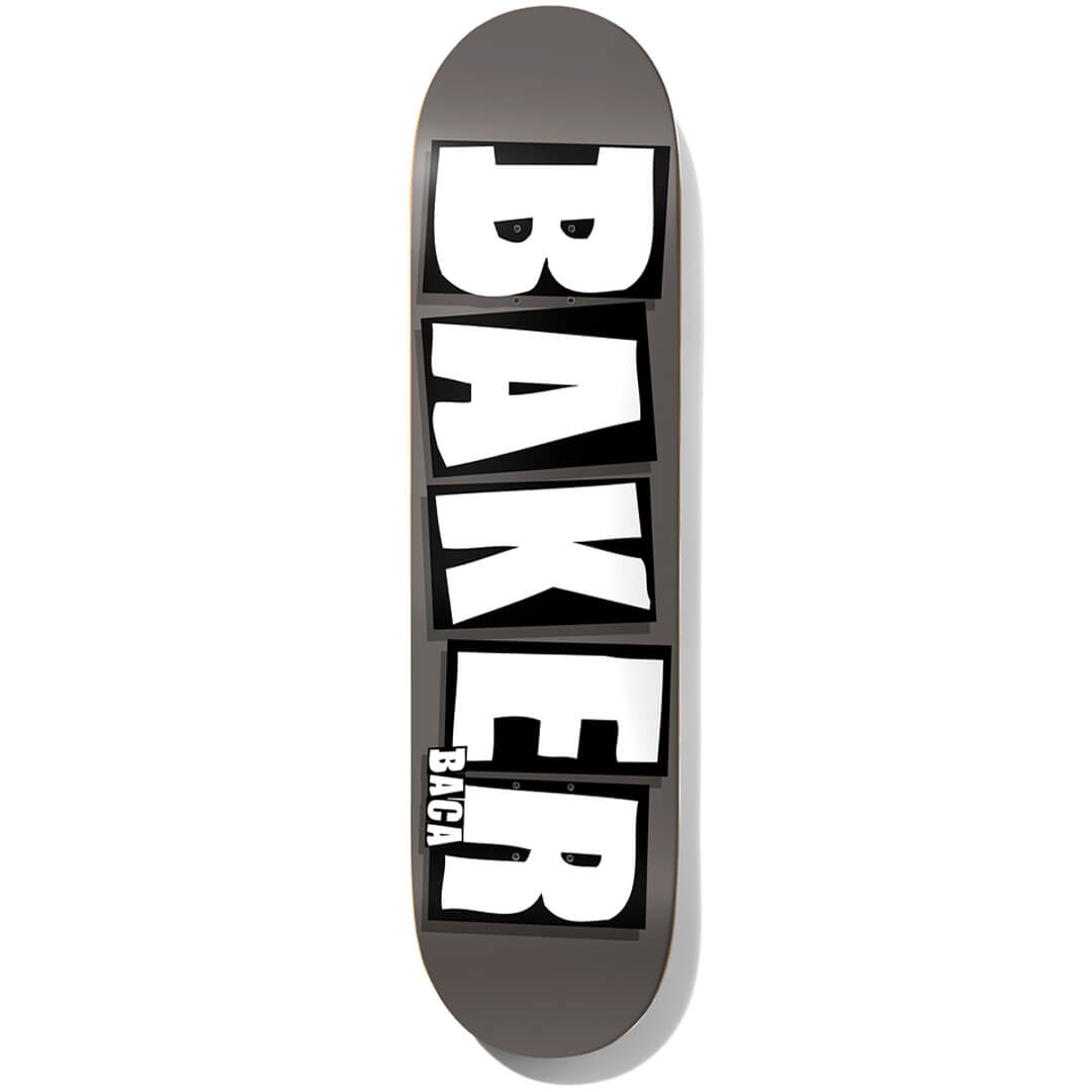 Baker SB Brand Name Skateboard Deck Charcoal Baker SB Brand Name Skateboard Deck Charcoal