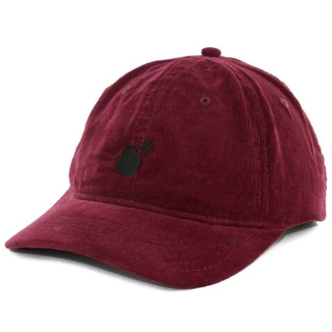 The Hundreds Solid Bomb Dad SU17 Strapback Hat Burgundy