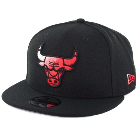 New Era 9Fifty Chicago Bulls Color Dim Snapback Hat Black