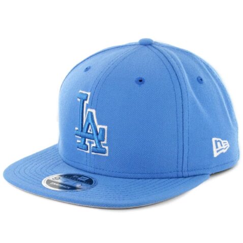 New Era 9Fifty Los Angeles Dodgers League Basic Snapback Hat Powder Blue