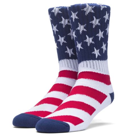 HUF Fuck It Flag Socks White