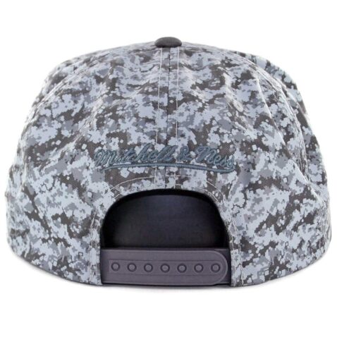 Mitchell & Ness Chicago Bulls Ballistic Camo Snapback Hat Grey Camo