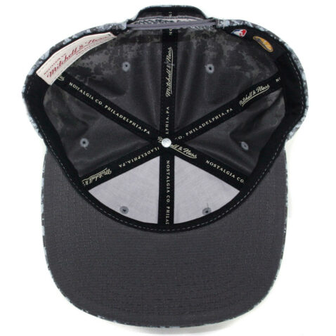 Mitchell & Ness Golden State Warriors Ballistic Camo Snapback Hat Grey Camo