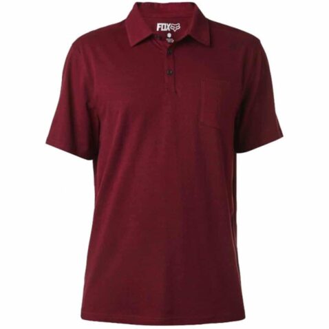 Fox Legacy Polo Shirt Heather Burgundy