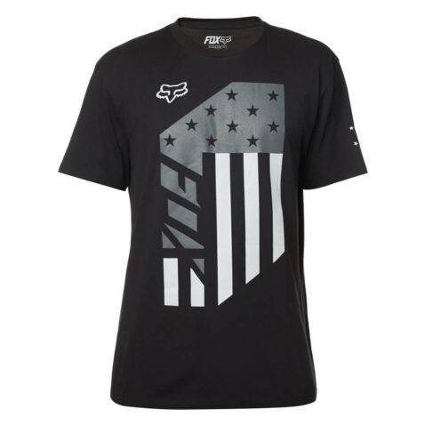 Fox Red White And True T-Shirt Black