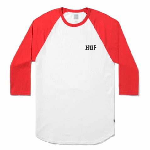 HUF Rockers Raglan T-Shirt White Red