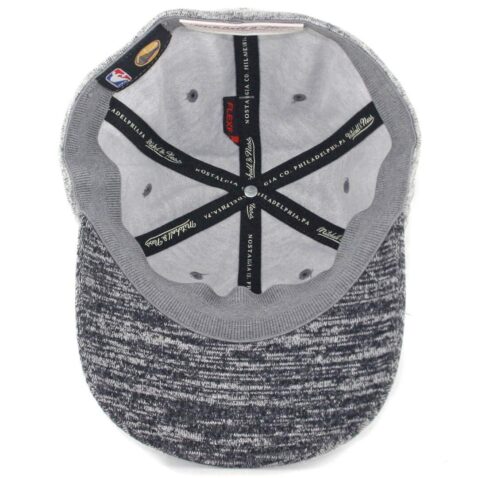 Mitchell & Ness Golden State Warriors All Knit Flexfit Hat Grey