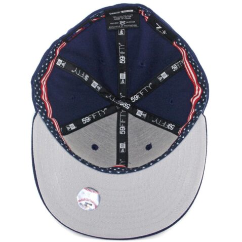 New Era 59Fifty San Diego Padres Patriotic Trim Fitted Hat Light Navy