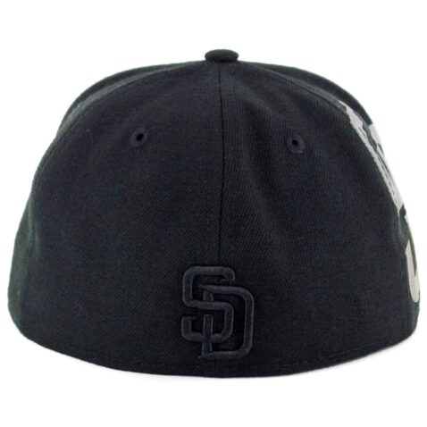 New Era 59Fifty San Diego Padres Side Flect Fitted Hat Black