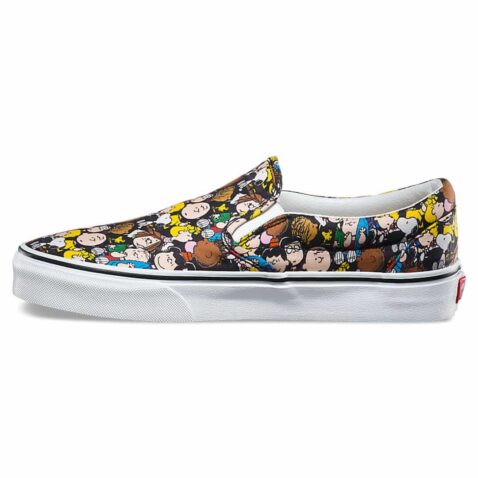 Vans x Peanuts Classic Slip-On Shoe The Gang Black