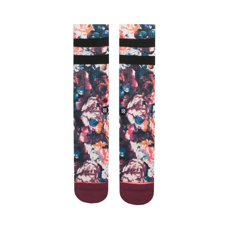 Stance Women's Hayley's Dozen Crew Socks Wine-Front Stance Women's Hayley's Dozen Crew Socks Wine-Front
