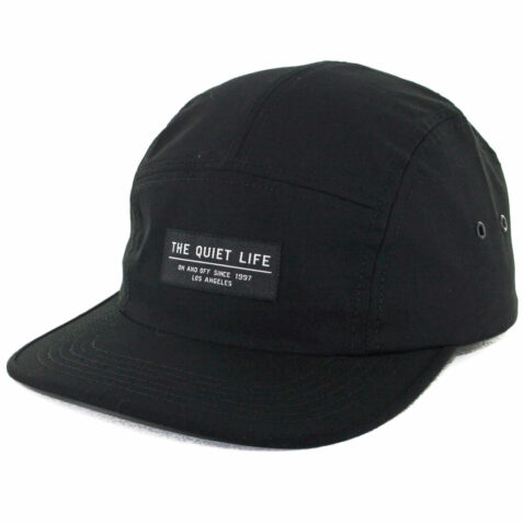 The Quiet Life Foundation 5 Panel Strapback Hat Black
