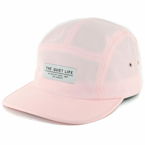 The Quiet Life Foundation 5 Panel Strapback Hat Pink