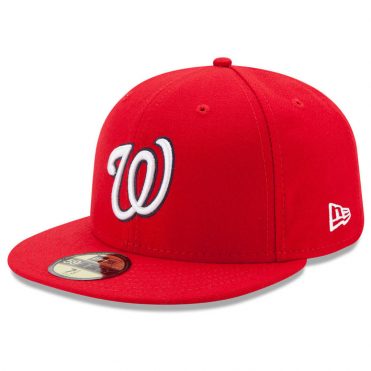 New Era 59Fifty Washington Nationals 2017 Home Youth Authentic On Field Fitted Hat
