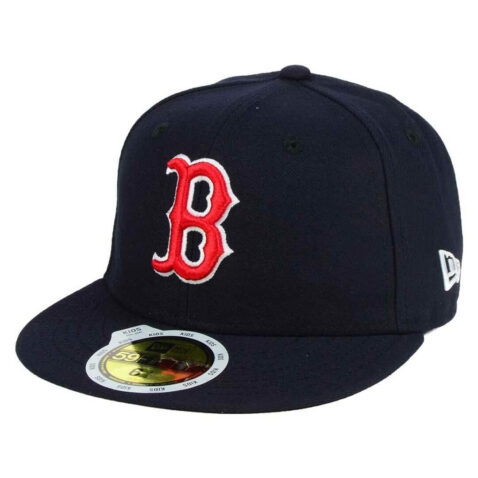 New Era 59Fifty Boston Red Sox Game Youth Authentic On Field Fitted Hat