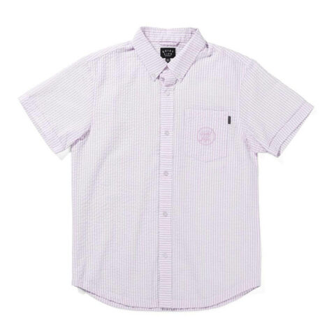 The Quiet Life Seersucker Button Down Shirt Pink