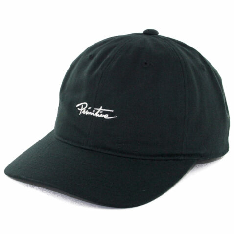 Primitive Mini Nuevo 6 Panel Strapback Hat Black