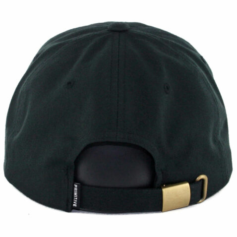 Primitive Mini Nuevo 6 Panel Strapback Hat Black