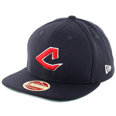 New Era 9Fifty Cleveland Indians Original Vintage Snapback Hat Dark Navy