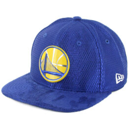 New Era 9Fifty Golden State Warriors 2017 On Court Snapback Hat Royal Blue