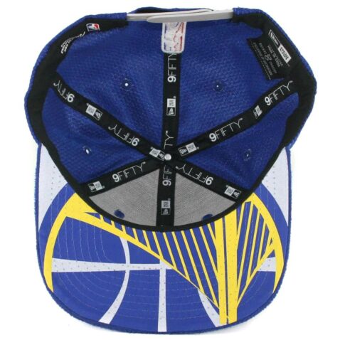 New Era 9Fifty Golden State Warriors 2017 On Court Snapback Hat Royal Blue