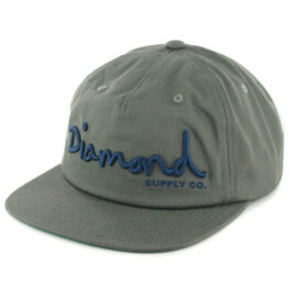 Diamond Supply Co OG Script SU17 Snapback Hat Grey