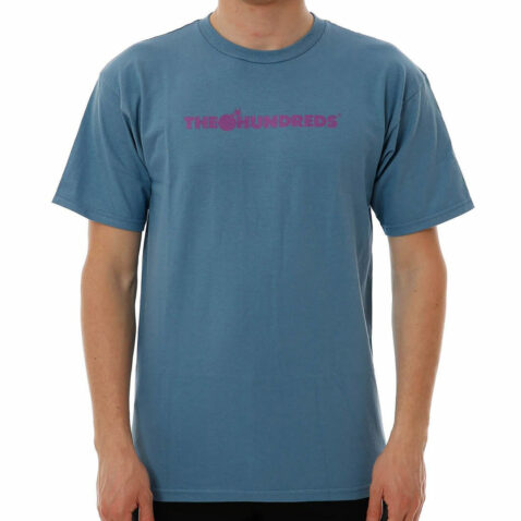 The Hundreds Bar Logo Halftone T-Shirt Slate