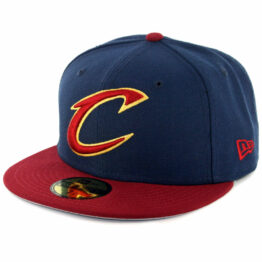 New Era 59Fifty Cleveland Cavaliers Two Tone Fitted Hat Navy Burgundy