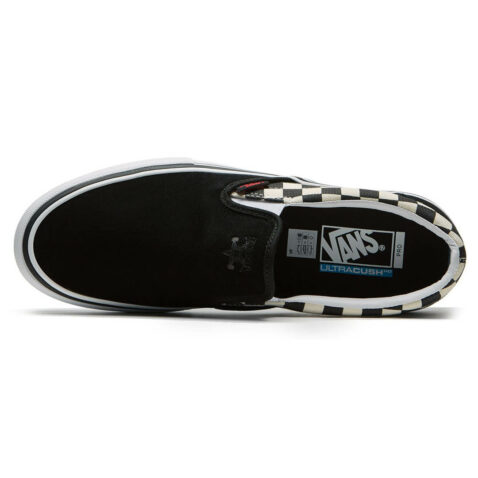 Vans x Thrasher Slip-On Pro Shoe Black Checkboard Black - Image 3